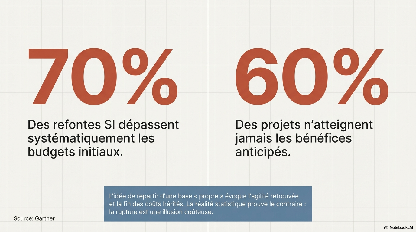 Chiffre clé sur les refontes SI