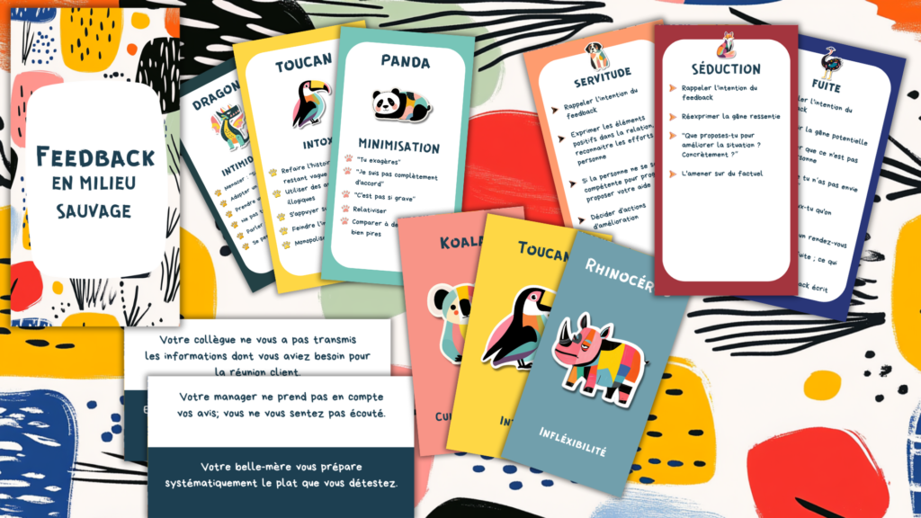Design sans titre Visuel de cartes de Feedback en milieu sauvage