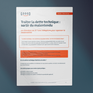 Traiter la dette technique : sortir du malentendu Traiter la dette technique : sortir du malentendu